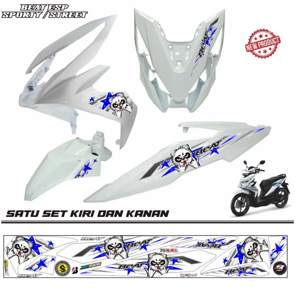 STIKER BEAT STREET / BEAT ESP/ STRIPING STIKER MOTOR BEAT ESP STIKER KEREN