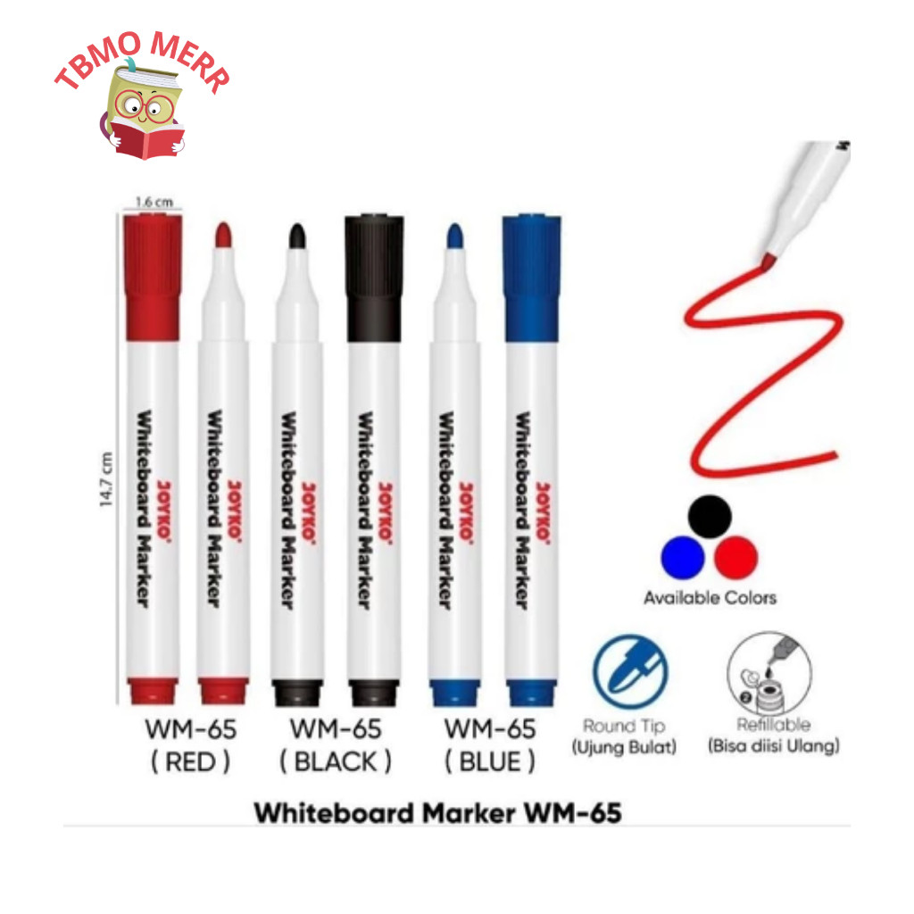 

Spidol Whiteboard Joyko WM-65 - Spidol Papn Tulis - Spidol Whiteboard