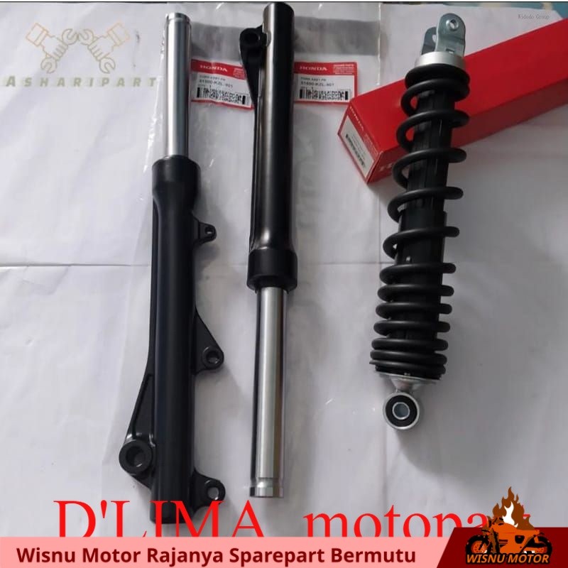 SHOCK DEPAN HONDA BEAT FI, SCOOPY FI + TABUNG SHOCK DEPAN BEST FI, SCOOPY FI PAKET HEMAT AS SHOCK HO