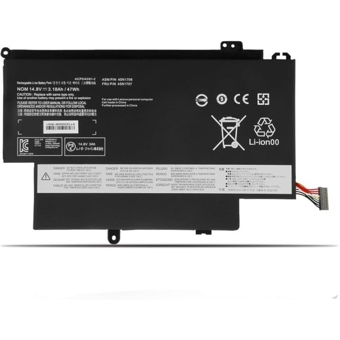 Baterai Thinkpad S1 Yoga 12 45N1704 45N1705 45N1706 45N1707