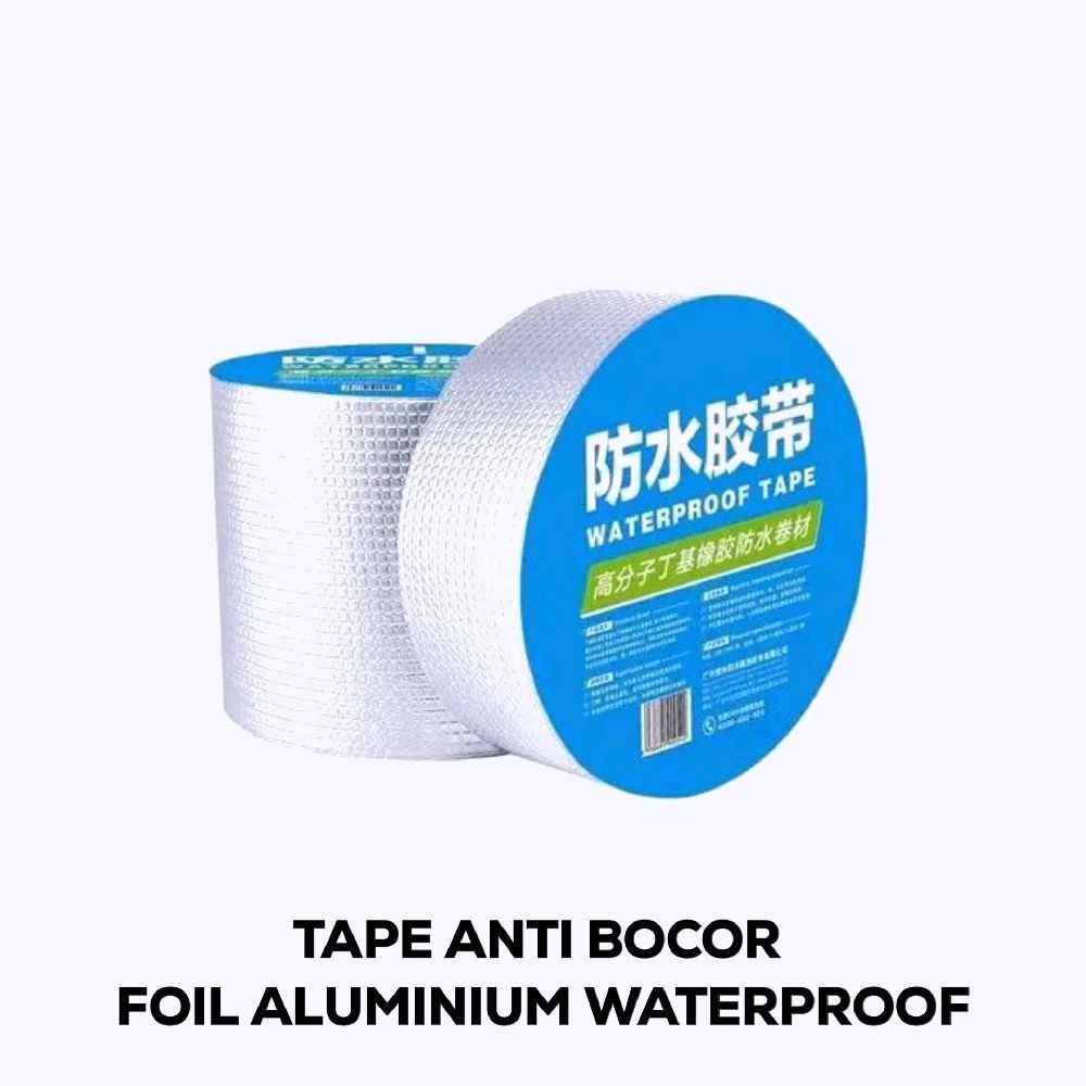 

Tape Anti bocor Foil Aluminium 5M X 5CM Waterproof Perekat Lakban Isolasi Anti Air