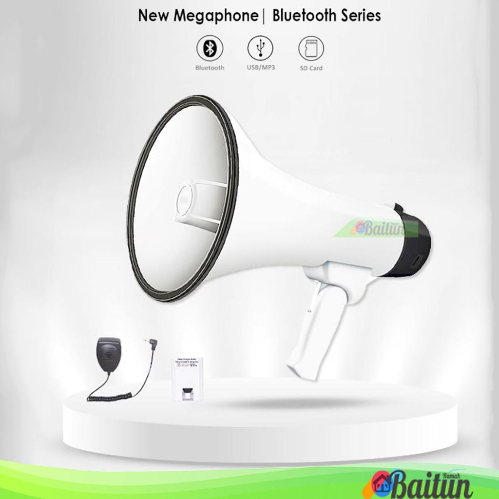 Baitun Megaphone Toa Corong Bluetooth Pengeras Suara Dat PX-787 / Speaker Baterai Charger