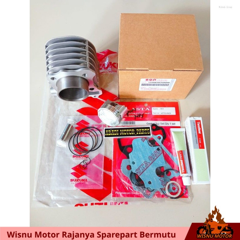 BLOK SEHER KOMPLIT+PISTON KIT SUZUKI NEX/NEX 2/ADRESS/LEST