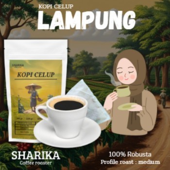 KOPI CELUP ROBUSTA LAMPUNG  | BIJI KOPI SANGRAI ROASTED BEANS