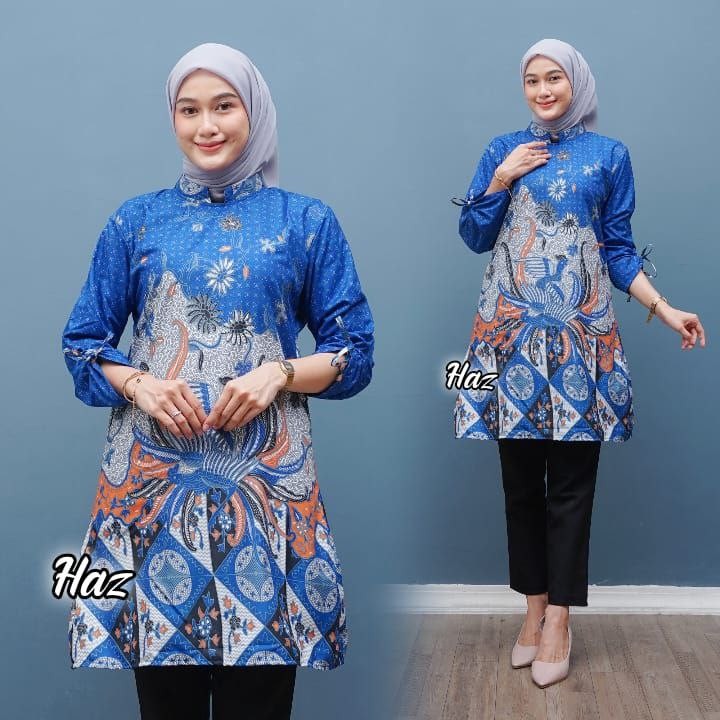 Tunik Batik Wanita Terbaru 2025 Tunik Batik Wanita M L XL XXL