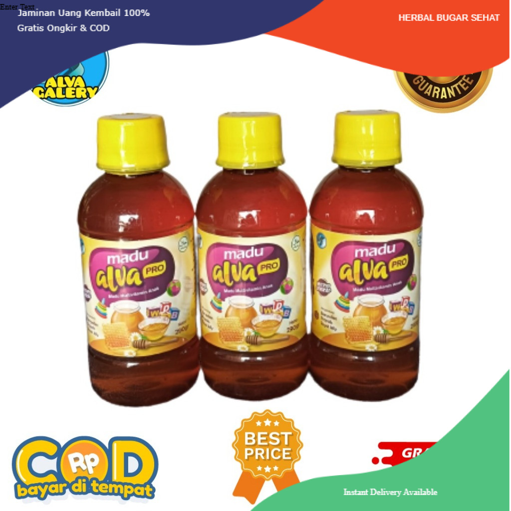 

herbal bugar sehat Madu Alva pro kecerdasan anak 290gr