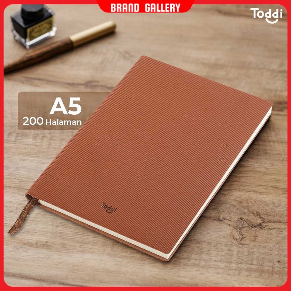 

Toddi Buku Jurnal Leather Notebook Diary 68GSM 200 Halaman Grid - TD101