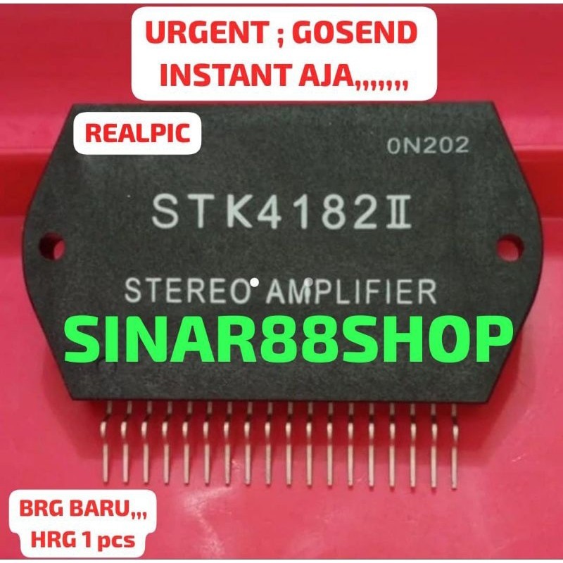 STK4182 II STK 4182 II ORIGINAL ASLI POWER AUDIO AMPLIFIER IC TRANSISTOR IGBT PSU SUPPLY