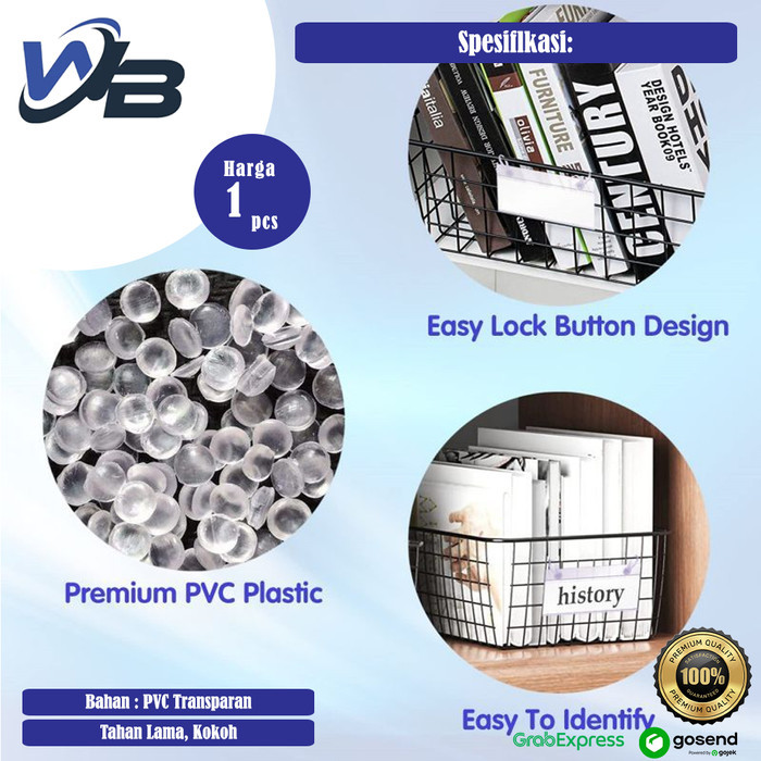 

Price Tag Label Display Holder Jepit Mika Gantungan Lebel Harga Model Gantung Rak Toko Minimarket Keranjang Promo Wire Shelf Price Holder Murah Per Pcs Dokument Organizer