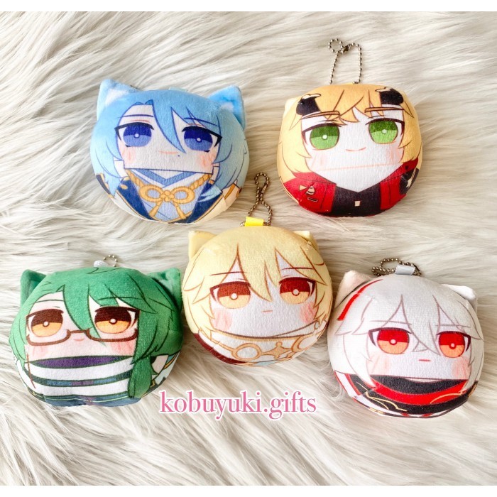 Mercier Genshin Impact Mochi Omanjuu Plushie keychain doll plush ayato thoma - Thoma