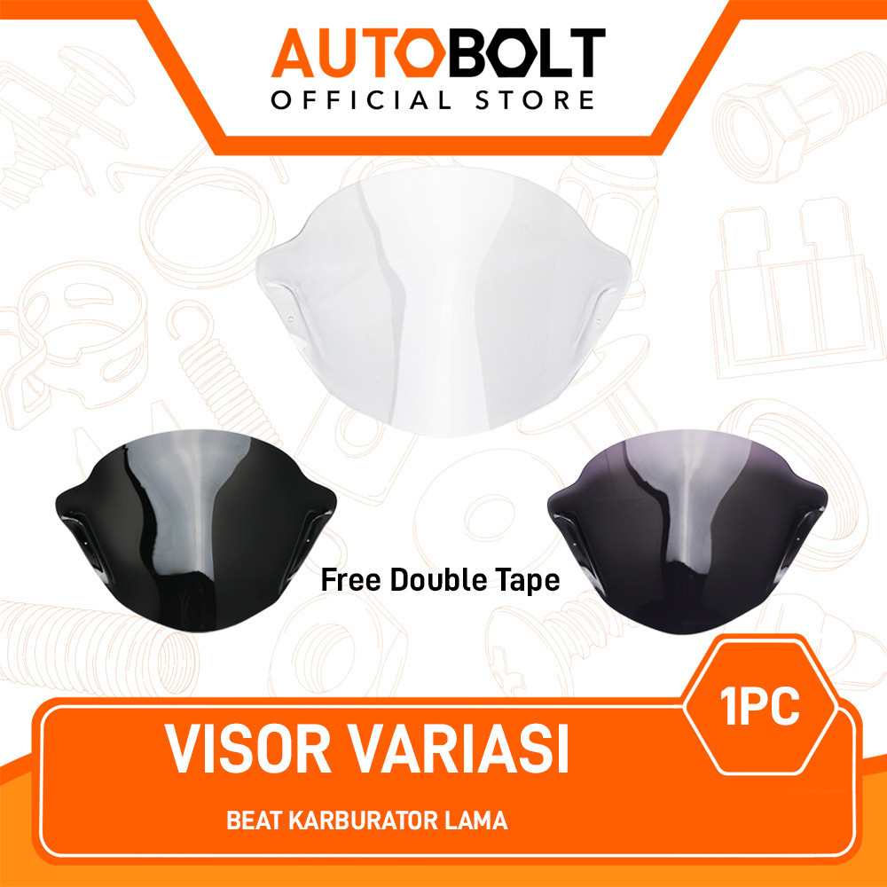Visor Variasi Honda Beat Karbu Carbu 2008-2012 Old Lama Windshield Wind Win Shield Sil Sild Winsil W