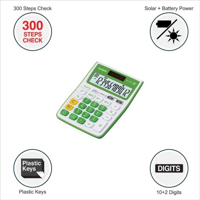 

Calculator Casio MJ-12 VCB - Pink