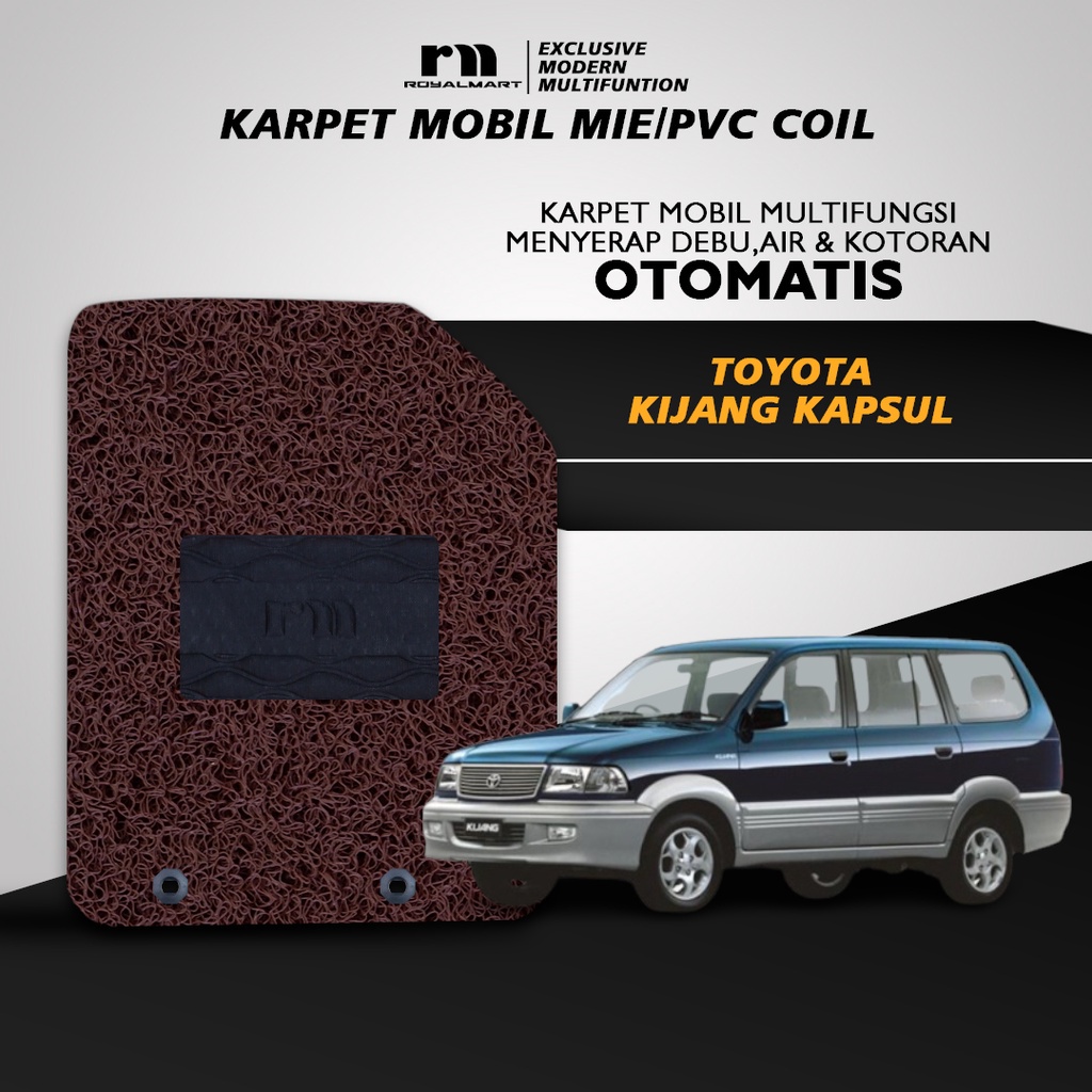 Royal Mart - Karpet Mobil Toyota Kijang Kapsul Full Set / Carpet Mie Bihun Premium Keset PVC Anti Sl