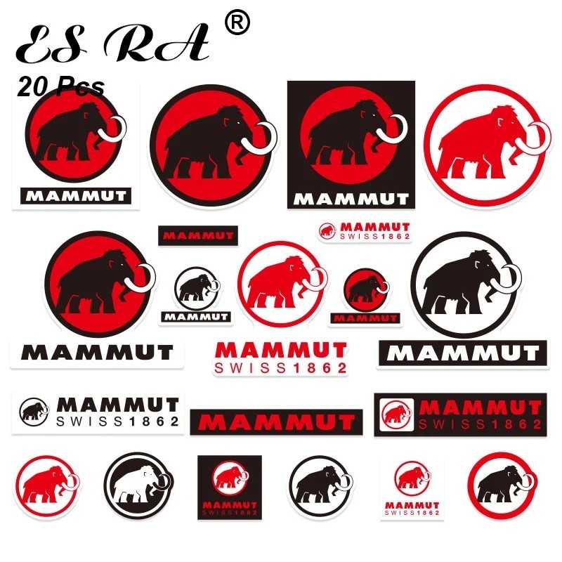 

20 Pcs/Set Laptop Stickers Set Brand Logo Mobile Stickers Camping Waterproof PVC Outdoor Brand for Pitcher Luggage Decorate