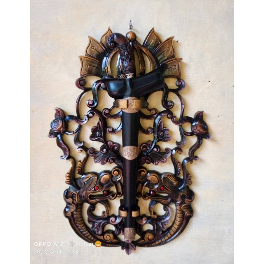 blawong keris isi 1 ukir kembangan jepara alus