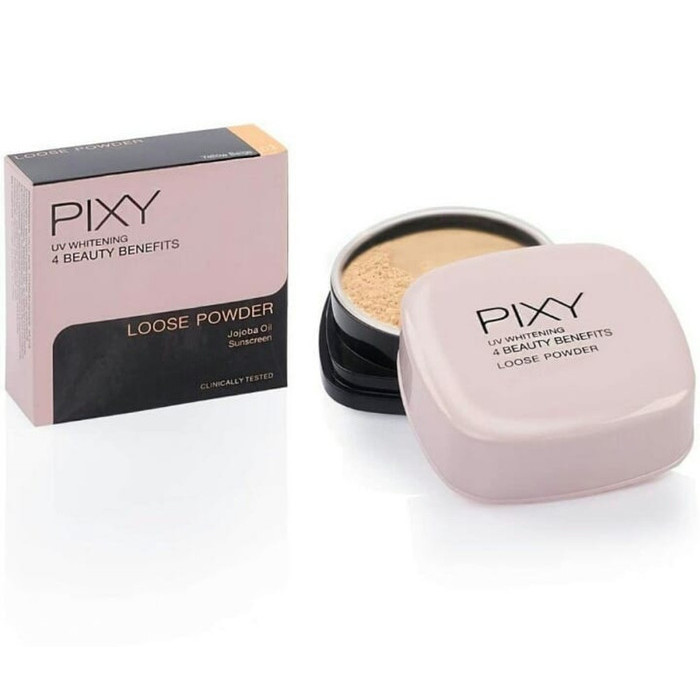 (NEW) -PIXY UV WHITENING LOOSE POWDER (BEDAK TABUR) - Yellow BEige