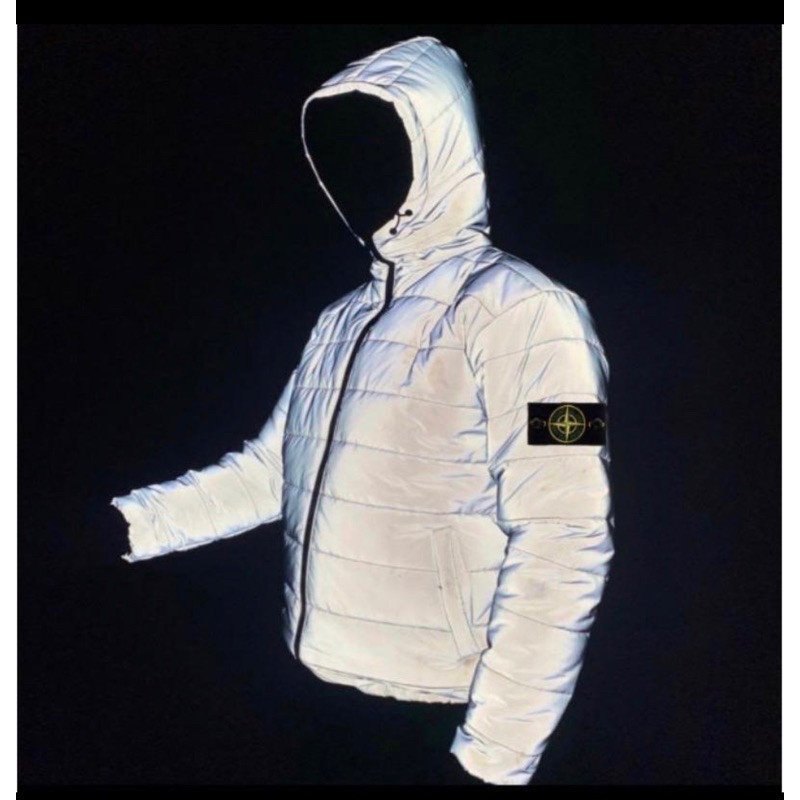RAMADHAN SALE - Jaket puffer stone island reflektif