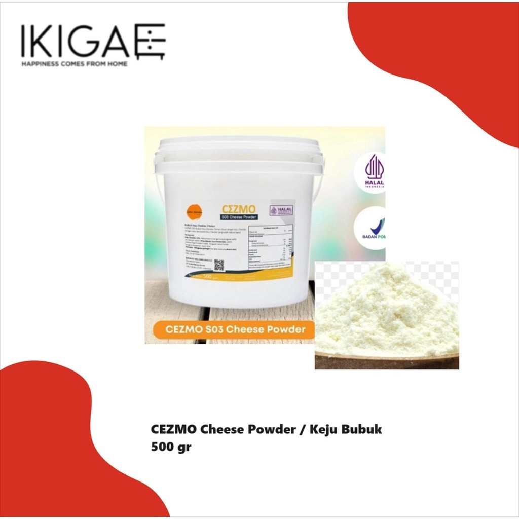 

CEZMO S03 CHEESE POWDER / KEJU BUBUK SIAP PAKAI 500GR