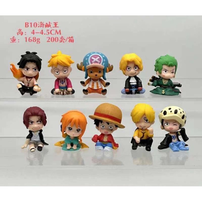 Action Figure One Piece Baby Straw Hat Pirate Chibi SET