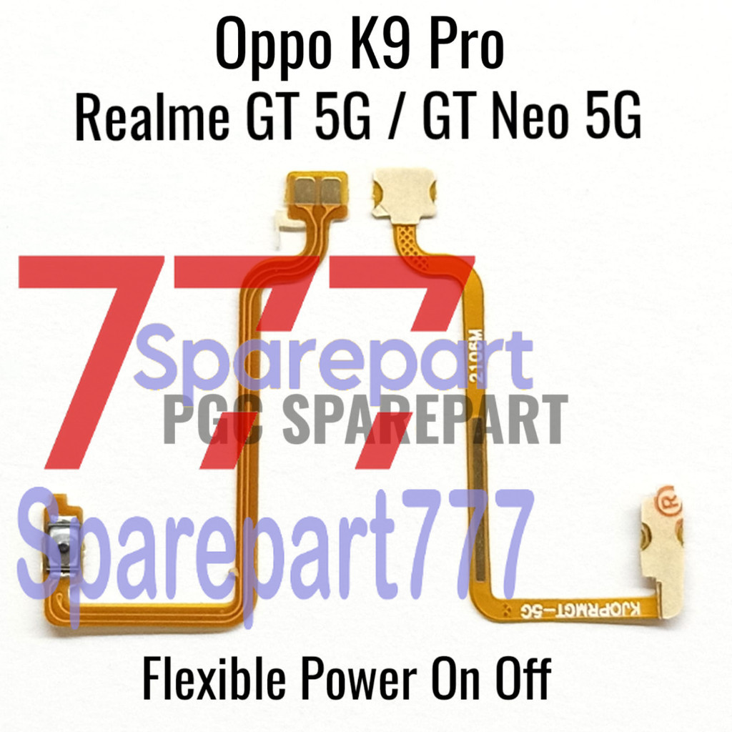 Original Flexible Konektor Power On Off Oppo K9 Pro / Realme GT 5G / GT Neo 5 - Realmi Relmi Real Mi