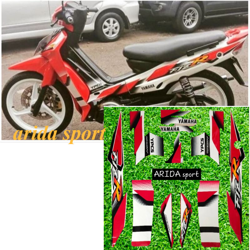 striping stiker  Yamaha f1zr fizr fiz r f1z r putih merah tahun 2001 berkualitas spt original