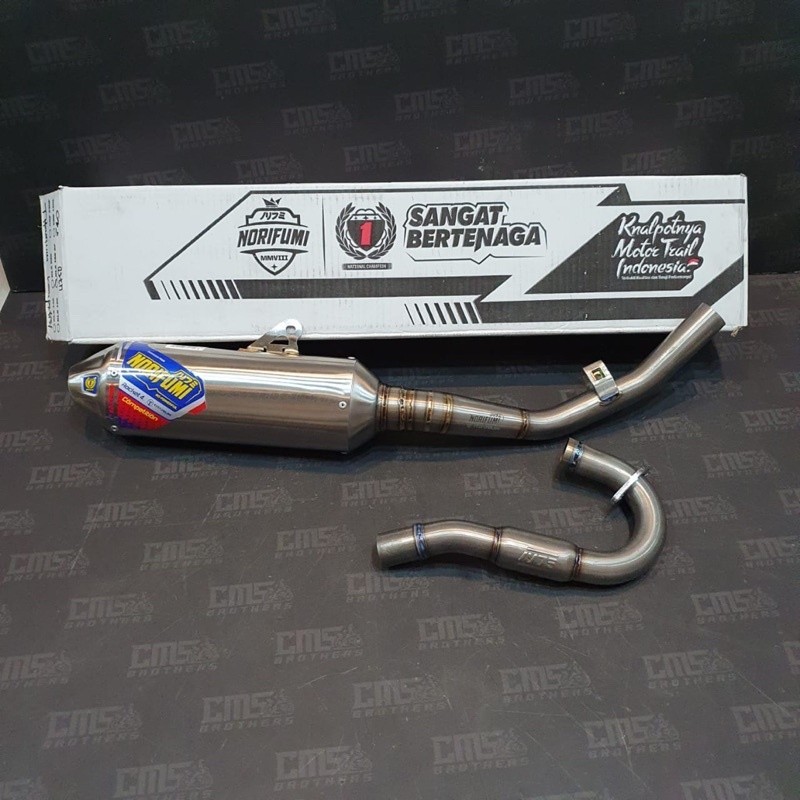 Knalpot Norifumi Rocket 4 Titanium Kompetisi Kawasaki KLX 150 BF Original