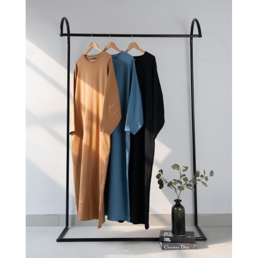 Cottoncut - Zura Dress - Gamis Wanita - Ash Brown