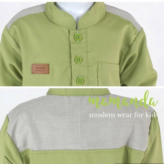 Koko Anak Baju Muslim Anak laki-laki 4-12thn Lucu Murah Mamanda sage 2 - M