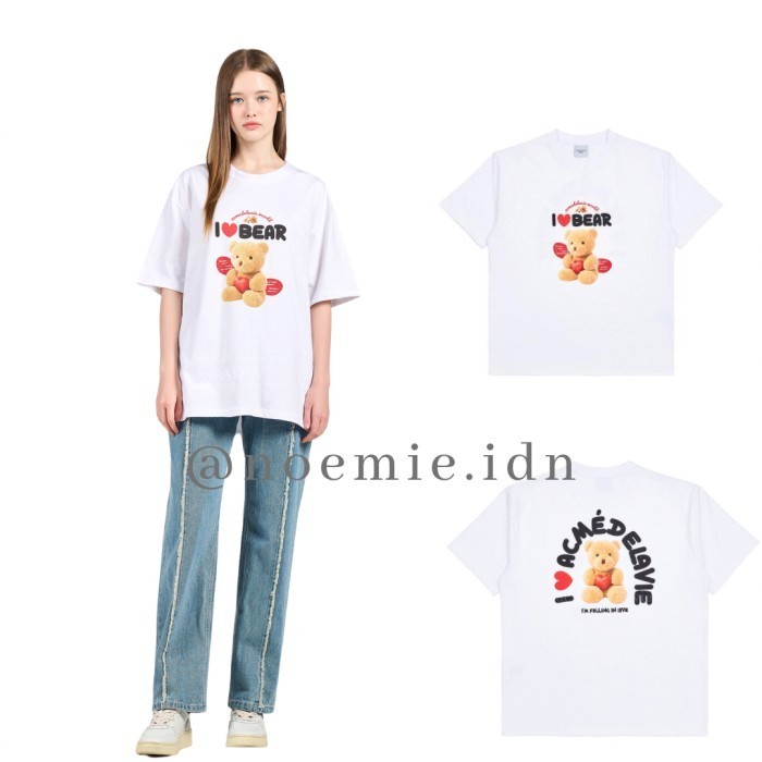 ADLV acme de la vie i love teddy bear short sleeve t-shirt white