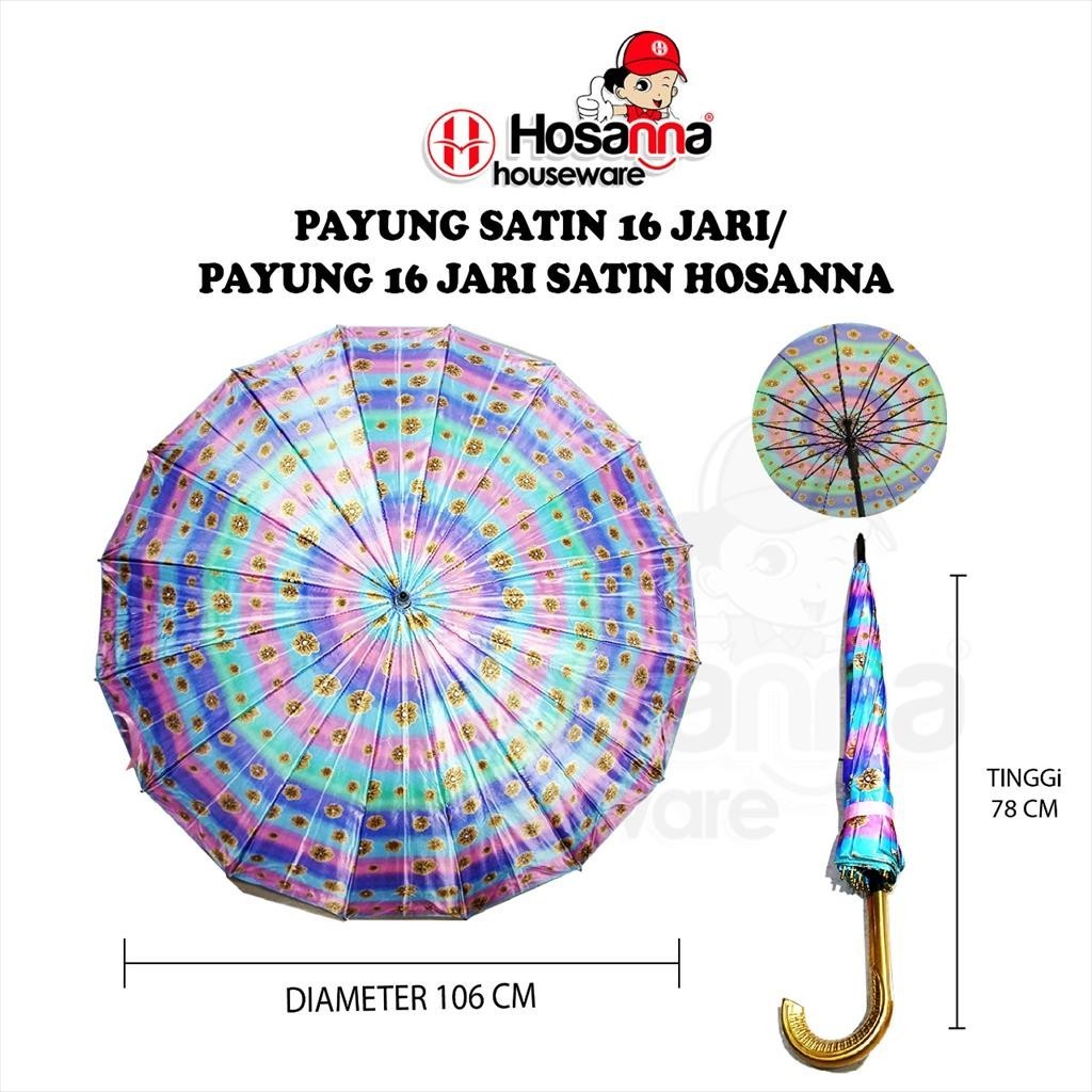 PAYUNG SATIN 16 JARI/ PAYUNG 16 JARI SATIN HOSANNA