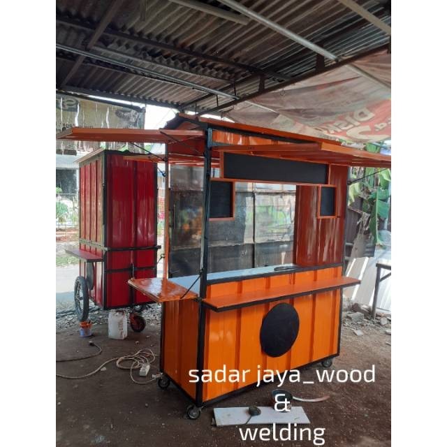 FROMO SLE SPESIAL Gerobak Booth semi kontainer kuliner