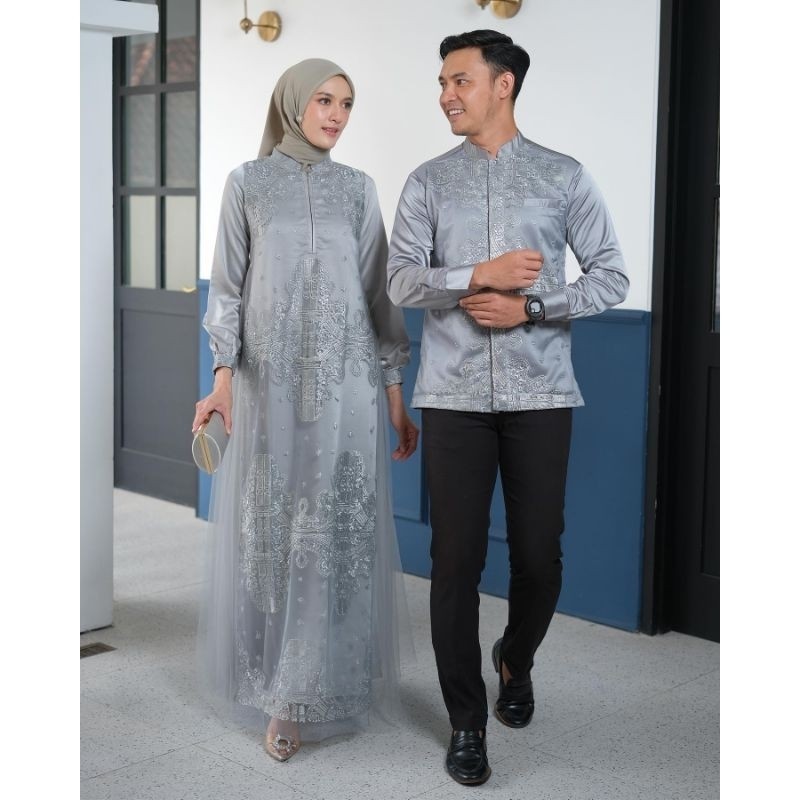 BAJU LEBARAN COUPLE KELUARGA SARIMBIT MURAH PREMIUM / ALMAHIRA SERIES COUPLE