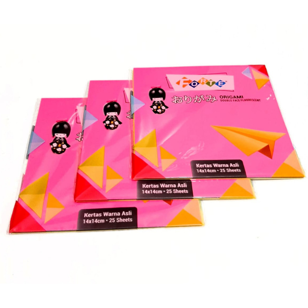 

Harga Grosir 1packs / 25 sheets KERTAS ORIGAMI PAPER FORTE Warna Anti Luntur 14X14cm