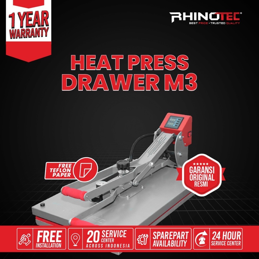 RHINOTEC HEAT PRESS DRAWER M3 - 40X60