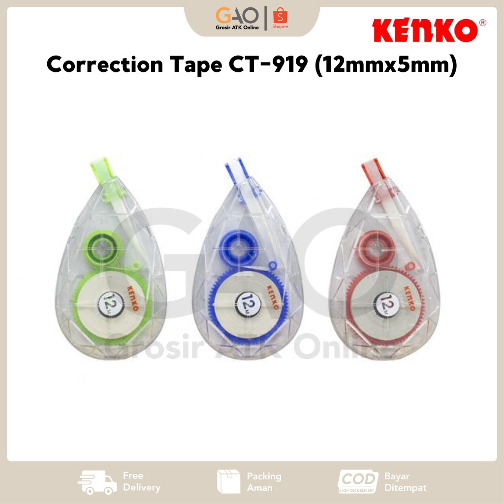 

Correction Tape Kenko CT-919 (12mmx5mm)
