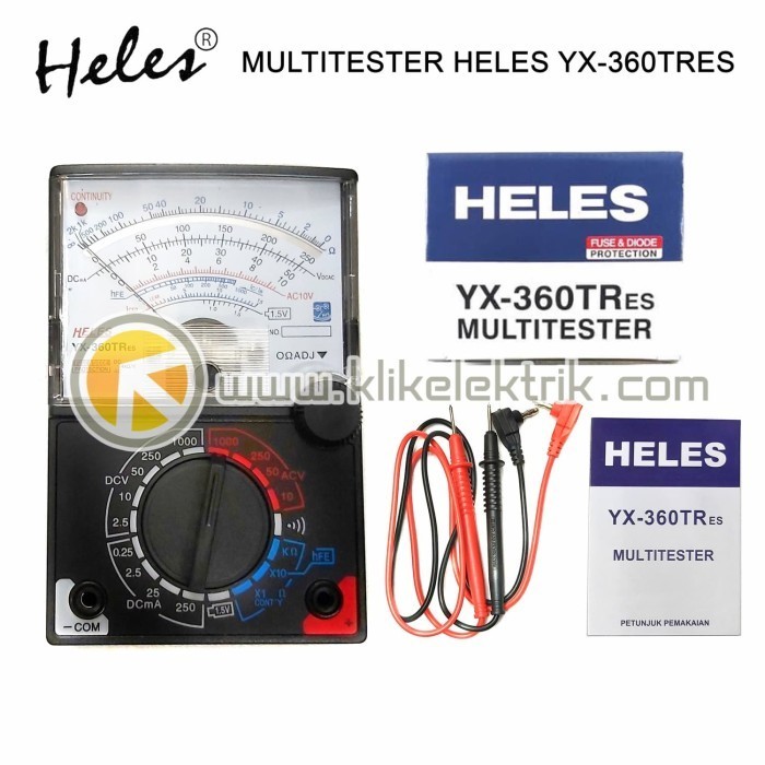 MULTITESTER HELES YX-360 TRES MULTI ANALOG AVOMETER HELES YX-360TRES
