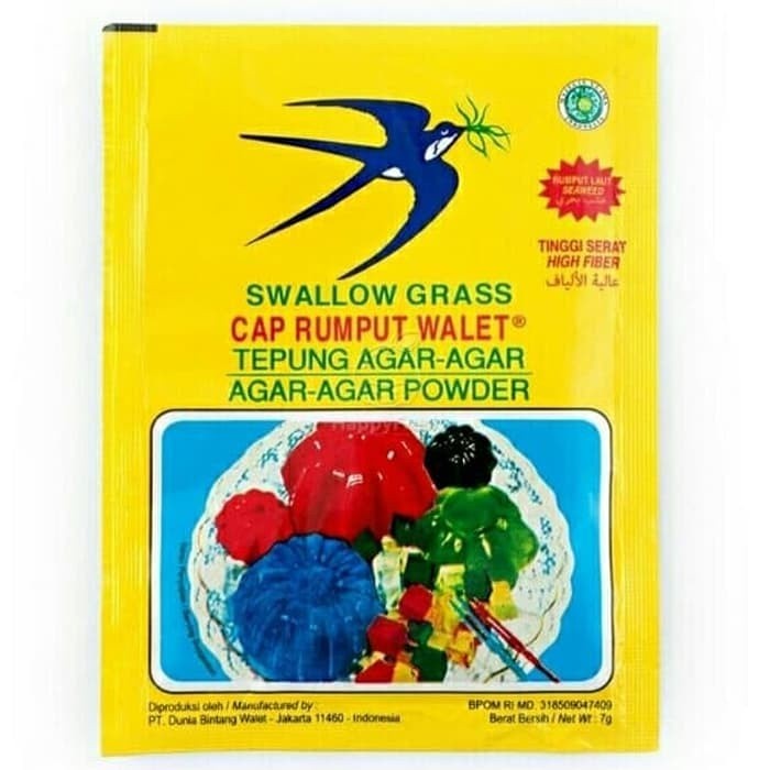 

SWALLOW GRASS AGAR AGAR PUTIH 7GR