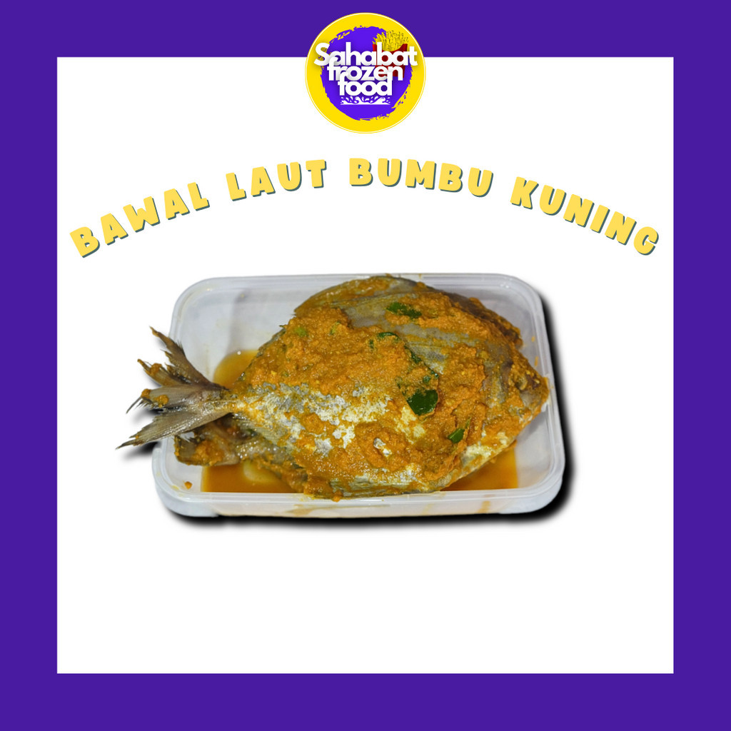 

Ikan Bawal Laut Bumbu Kuning 500 gram