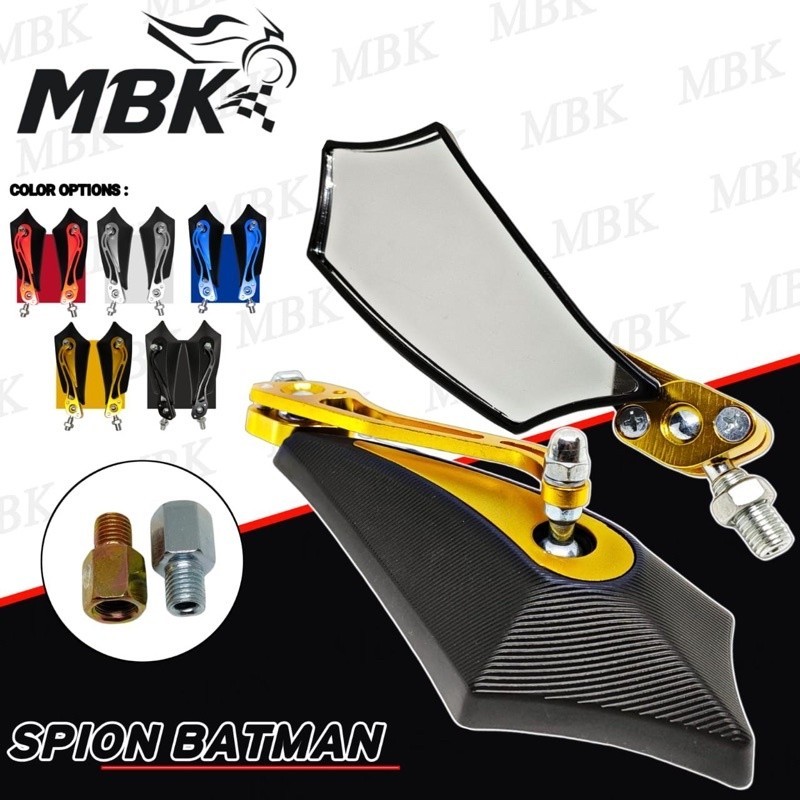 Spion Lipat Batman Full Cnc Universal / Spion Koso Batman / Spion Tomok Batman / Spion motor Best Qu