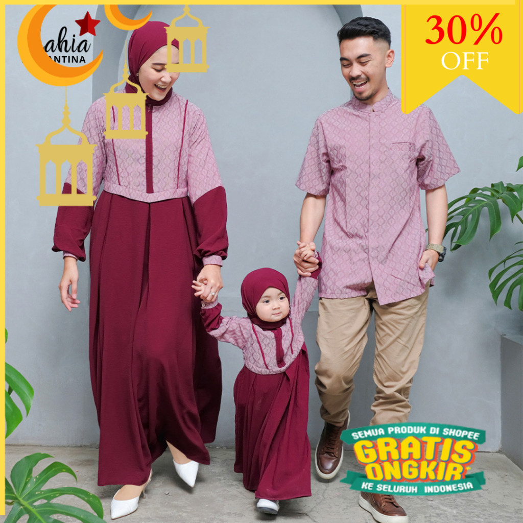 Shahia Servantina -  Atira Dress Gamis Anak Perempuan/nude yellow kuning mustard