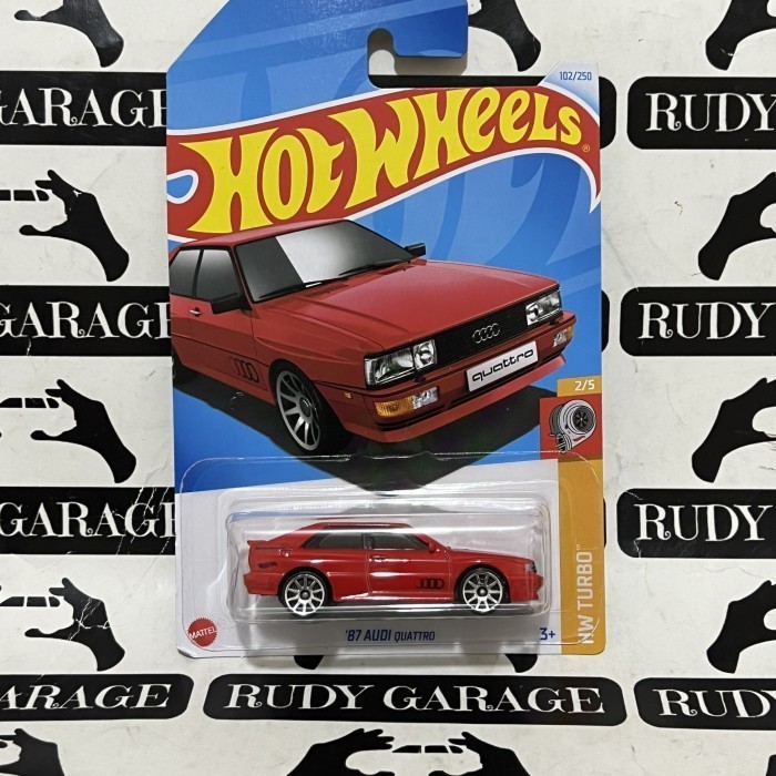 Hot Wheels 87 Audi Quattro Merah