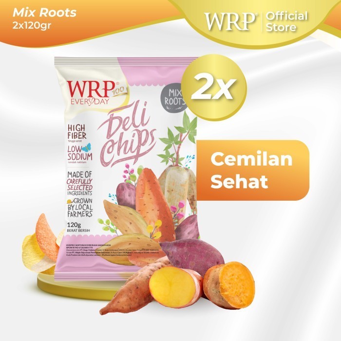 

Terbaru WRP Delichips Mix Root Family Pack 2 x 120G - Camilan Sehat
