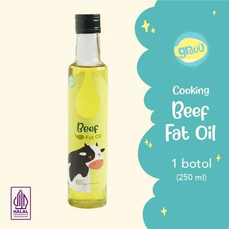 

Grouu Fat Oil / Penambah Lemak Mpasi – Beef Fat Oil 250 ml