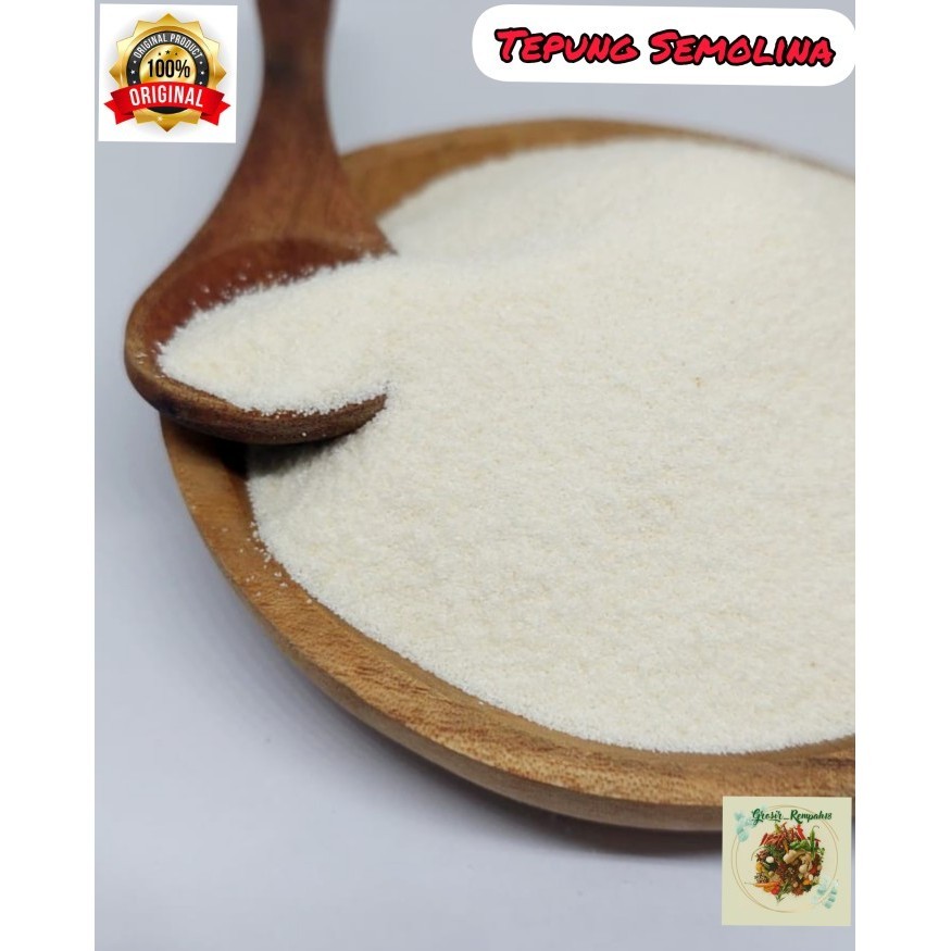 

Tepung Semolina / Semolina Flour / Tepung Pasta 1kg