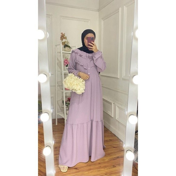 HARSYA dress ruby - dress uragiri - motif polkadot - jumbo