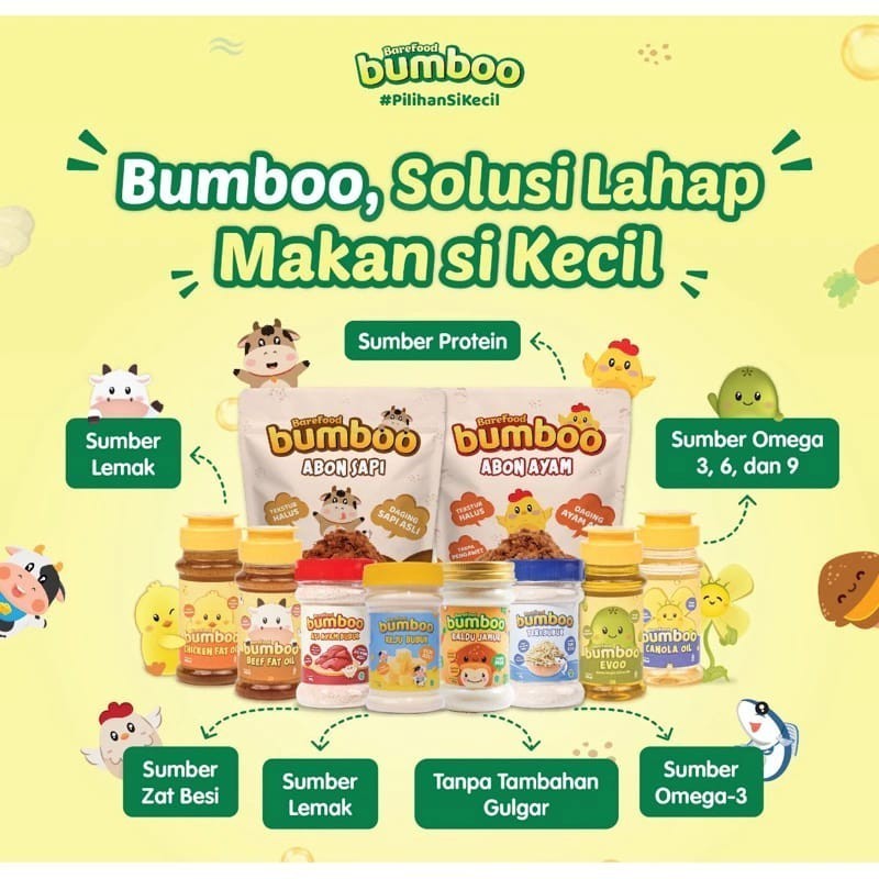 

Bumboo Kaldu Ayam / Fat Oil MPASI Abon Sapi Non MSG Tanpa Gula Garam
