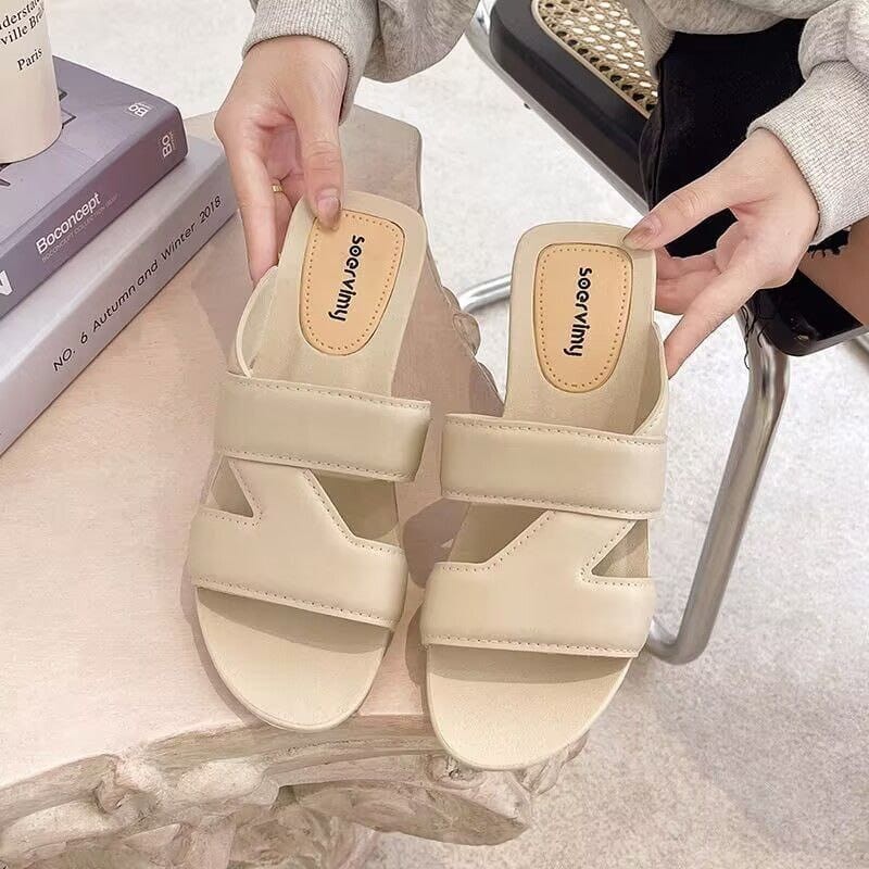 Sendal Zigzag Soervimy | Sendal Wanita Stylish & Nyaman, Desain Unik untuk Sehari-hari