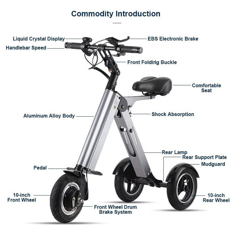 Promo Spesial Sepeda Lipat Listrik Millennium Roda 3 versi Terbaru - Millenium Scooter Electric