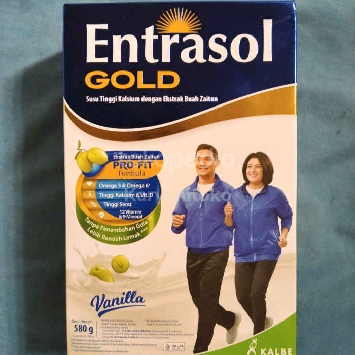 

Entrasol Gold Vanilla 600 Gram Susu Tinggi Kalsium