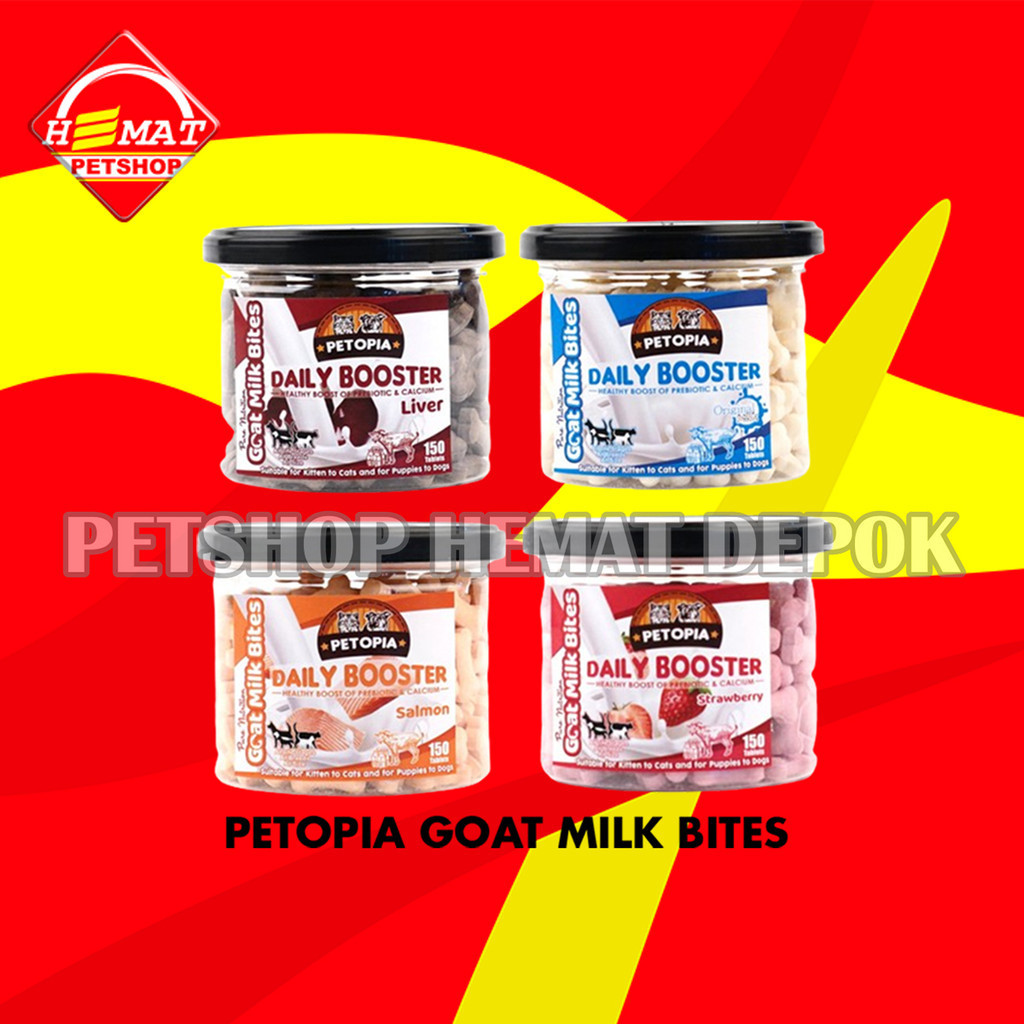 Suplemen Kalsium Kucing Anjing Petopia Goat Milk 150 Gram